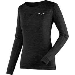 Футболка жіноча Salewa Puez Melange Dry Womens L/S Tee S Чорний-Сірий