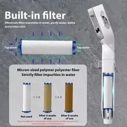 Душова лійка Water Shower Head з фільтром 4 режими струменя, економія води, антикальцієва система - мініатюра 6