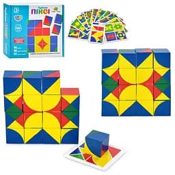 Дитяча дерев'яна іграшка "Кубики піксі" MD 2466