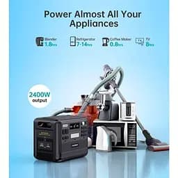 Зарядна станція Choetech 2400W / 2400 Вт / 2048 Вт/ч / LiFePO4 (BS008) UA - мініатюра 10
