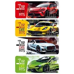 Набір ламінованих закладок для книг Апельсин АП-0902-3, 4 шт.