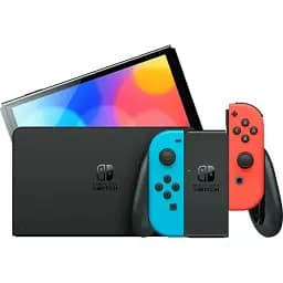 Ігрова приставка Nintendo Switch Oled портативна with Neon Blue and Neon Red Joy-Con (045496453442) - мініатюра 2