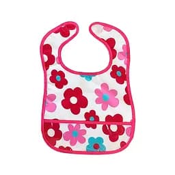 Дитячий слинявчик клейончатий Mega Zayka MGZ-0601(Crimson) на липучці