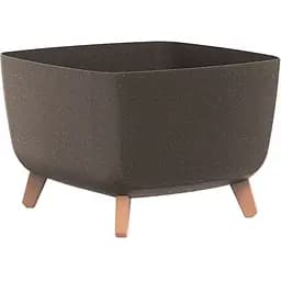 Горшок для цветов Prosperplast Gracia Square Eco Wood кофейный (70009-4625)