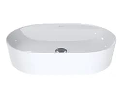 Умивальник Miraggio FRANCE (0000199) Miramarble, Глянцевий, Накладний, Білий - мініатюра 3