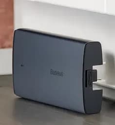 Адаптер живлення зарядний пристрій Baseus GaN5 Pro Ultra-Slim 65 W (C+U) CCGP150113 - мініатюра 3