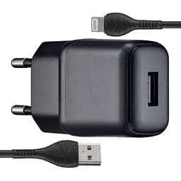 Сетевые зарядные устройства Hoco C96A single port charger set ( iP ) ( EU ) Черный