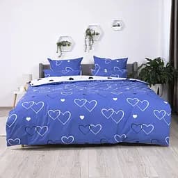 Комплект постільної білизни ТЕП Happy Sleep Navy Blue Love 31 євро (2-03796_24830)