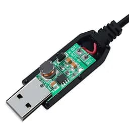 USB-кабель із перетворювачем напруги з 5V на 12 V 0.5 А 5.5 на 2.1 мм DC для роутера - мініатюра 3