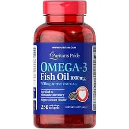 Омега 3 Puritans Pride Omega 3 1000 mg 250 softgels