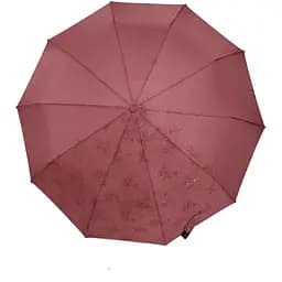 Женский складной зонтик полуавтомат Bellissimo 99 см розово-серый