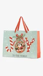 Пакет паперовий новорічний JUMBO XMAS 760295ЬД Бірюзовий shop (2000999372087)