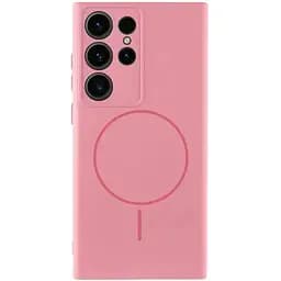 Чохол Lakshmi Silicone Cover Full Camera (AA) with MagFit для Samsung Galaxy S23 Ultra Рожевий/Light pink