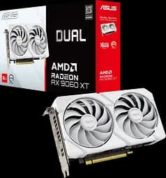 Відеокарта AMD Radeon RX 9060 XT 16GB Asus Dual White (DUAL-RX9060XT-16G-WHITE)