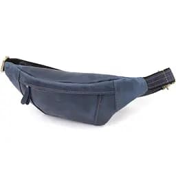 Красивая сумка-бананка для мужчин из натуральной винтажной кожи SHVIGEL 34х12х4 см sum0027471