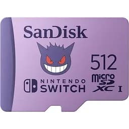 Карта памяти SanDisk Micro SD Pokemon Gangar для Nintendo Switch 512 Gb