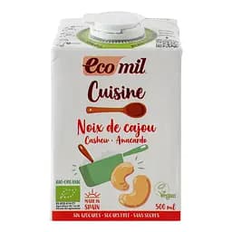 Сливки растительные Ecomil с кешью органические 500 мл