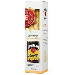 Лікер Jim Beam Honey 32.5% 0.7 л + 1 склянка Хайбол