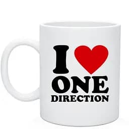 Кружка GeekLand I love One Direction CP 04.121 330 мл белая