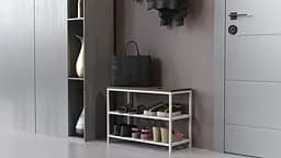 Банкетка універсальна Ferrum-decor Слайм 45x63x26 білий ДСП Дуб Сонома Трюфель 16мм (FRD-104078) - мініатюра 5