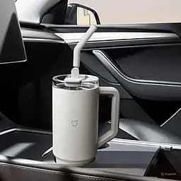 Термокухоль MiJia Straw Cup 1л White [MJXGB01RM] [115322] - мініатюра 2