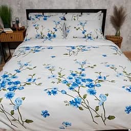 Комплект постільної білизни Moon&Star Бязь Gold Люкс Sky Bloom Сімейні 160х220х2 наволочки 4х70х70 - мініатюра 2