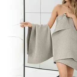 Набір рушників Cosas Cube Mint & Cube Coffe 2 шт. (SetTowel_95-SqMint_130-SqCoffe) - мініатюра 11