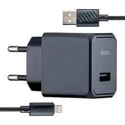 МЗП Hoco CS11A Ocean single port charger set (iP) (EU) Black