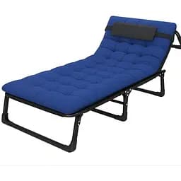 Розкладне ліжко з матрацом і подушкою Leobro Blue (LB-FB-A1-BLU)