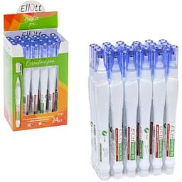 Коректор-ручка, Ellott, ET085-24, 5 мл, 24 шт. в упаковці