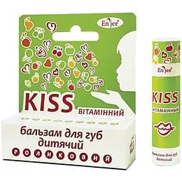 Роликовий дитячий бальзам для губ Enjee Kiss Вітамінний 6 мл