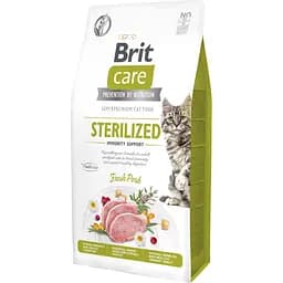 Сухой корм для стерилизованных кошек Brit Care Sterilized со свининой 2 кг