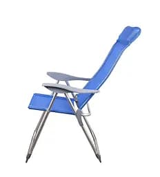 Складний стілець Levistella GP20022010 BLUE, текстилин, висота 101 см, синій, для дачі, навантаження до 110 кг - мініатюра 3