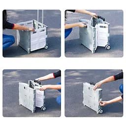 Складаний переносний візок Xiaomi MAIWEI Folding Storage Trolley Case 55L (TN-SNX02) - мініатюра 6