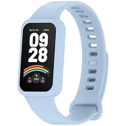 Силіконовий ремінець для фітнес браслетів Xiaomi Smart Band 9 Active Redmi Smart Band 3, Silicone, light blue, зі зручною застібкою, на фітнес трекер та смарт годинник, ArmorStandart (ARM85582)
