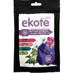 Мінеральне добриво ГТУ Ekote для петуній, сурфіній та балконних кольорів тривалої дії 3 міс. 250 г (153406)