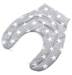 Грілка-компрес без коміру Ideia Зірки, із зерном пшениці, 46x44x24 см, сірий (8-30290)