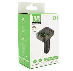 Автомобільний FM-трансмітер-модулятор Bluetooth Voltronic FMD1 3.1A, USB, TF