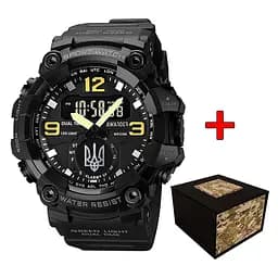 Часы Awarder 003 Тризуб срібло Black