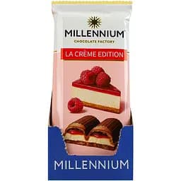 Шоколад Millennium La Creme Edition молочний з кремовою та малиновою начинкою 100 г - мініатюра 3