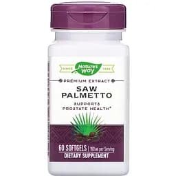 Со Пальметто Nature's Way Saw Palmetto 160 мг 60 гелевих капсул