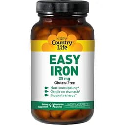 Легке залізо Country Life 25 мг 90 капсул