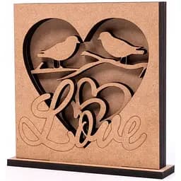 3D композиция Rosa Talent Love 4 МДФ 14х14.5 см