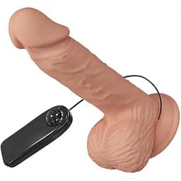 Реалістичний вібратор Baile Beautiful Catoblepas 20.6 см тілесний