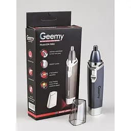 Триммер Geemy GM-3002 универсальный, для носа и ушей, на батарейке, черный