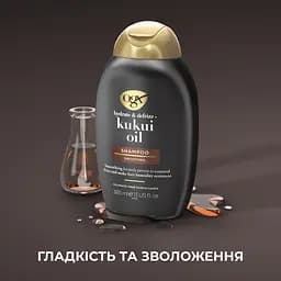 Шампунь OGX Kukuí Oil Зволоження та гладкість, з олією гавайського горіха 385 мл - мініатюра 6