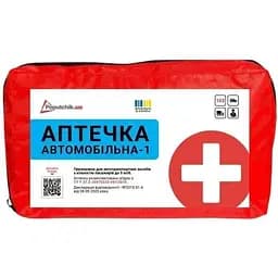 Аптечка медична автомобільна-1 Poputchik згідно ТУ футляр м'який (02-006-М)