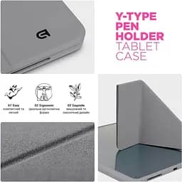 Чохол-книжка ArmorStandart Y-Type Pen для Apple iPad 10th Gen 10.9" [2022]/iPad 11 [2025] Gray [ARM77504] [133721] - мініатюра 5