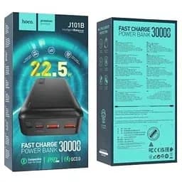 Батарея універсальна HOCO 30000mAh Astute 22.5W PD QC Black (J101B / 714732) - мініатюра 5