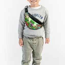 Сумка-бананка детская растения против зомби"Plants vs Zombies" ,32х15см,сумка для мальчика  через плечо (00230)